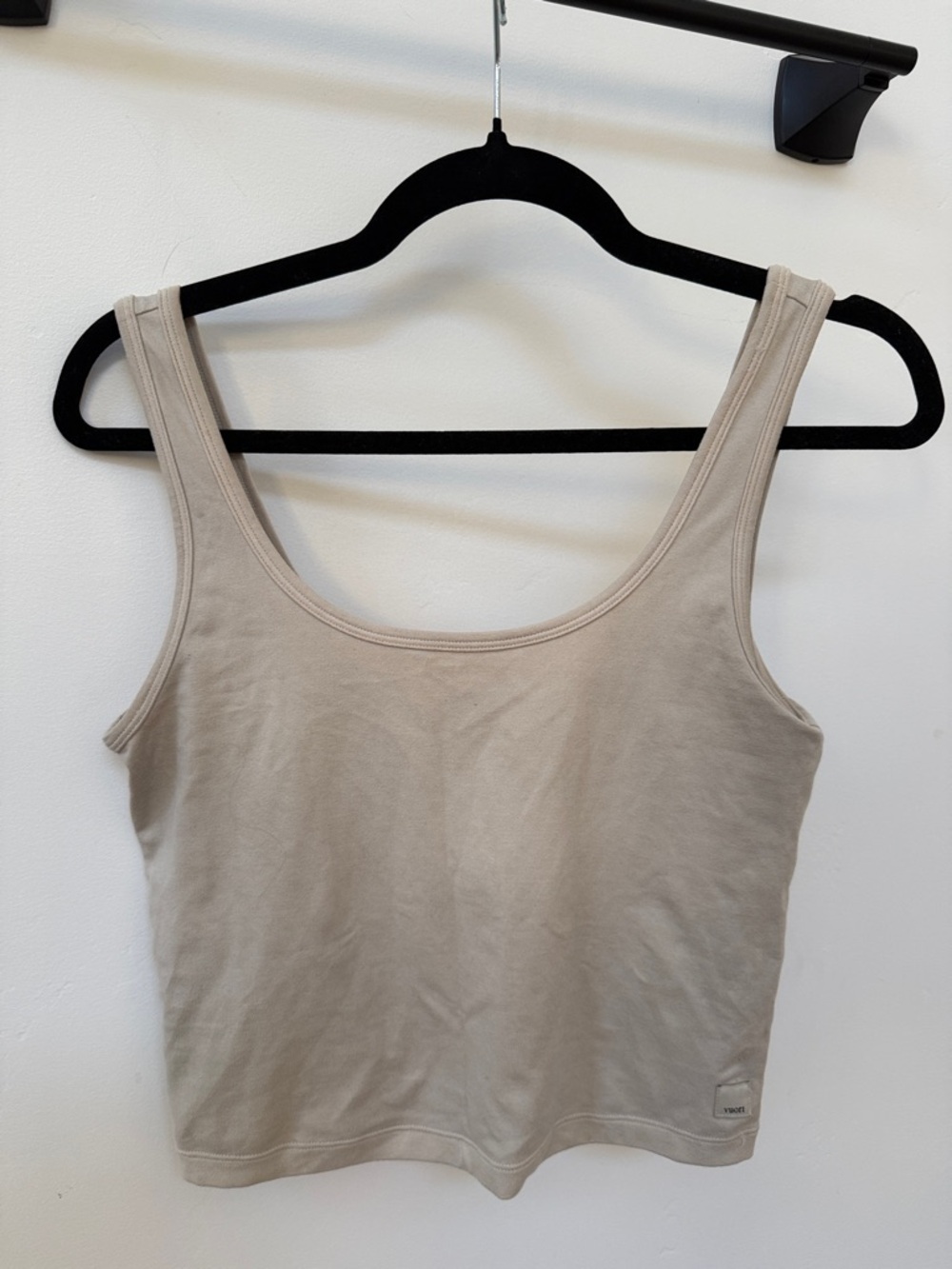 Vuori Neutral Tan Scoop Neck Tank